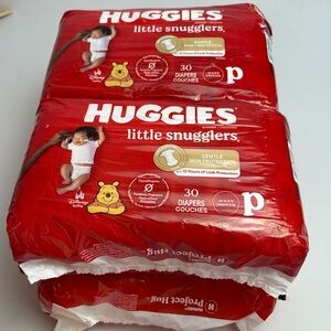 NEW! Huggies Little Snugglers Diapers 4 packs of 30